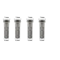 50 teil/los Aluminium einsatz fit id 6,2mm od 7.2/7.4/7.6/7.8/8.0/8,8mm Carbon Fiberglas Pfeils chaft Bogens chießen