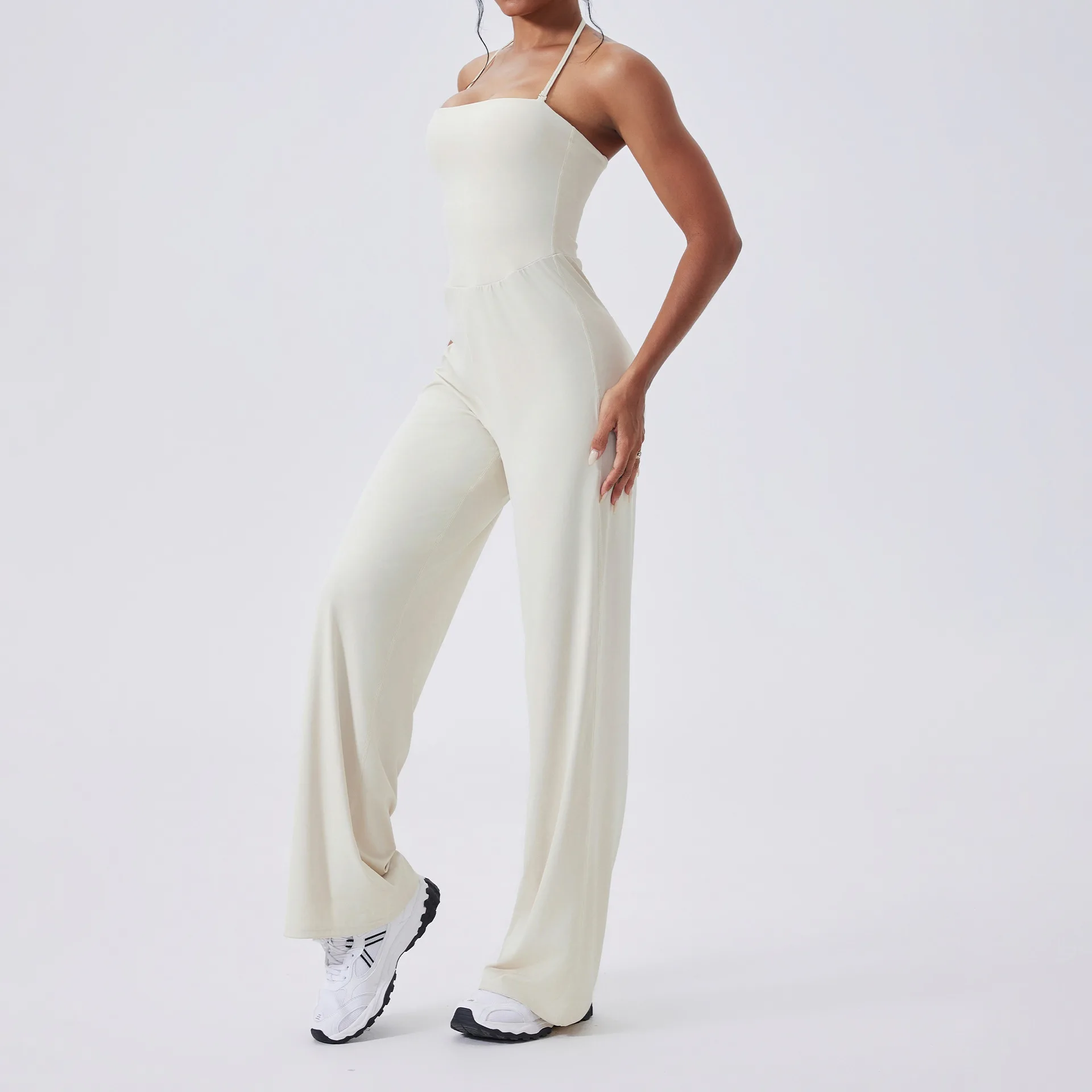 

Обтягивающий женский комплект для йоги со съемной шеей, цельный комбинезон, подтягивающий бедра, спортивный и фитнес-комбинезон