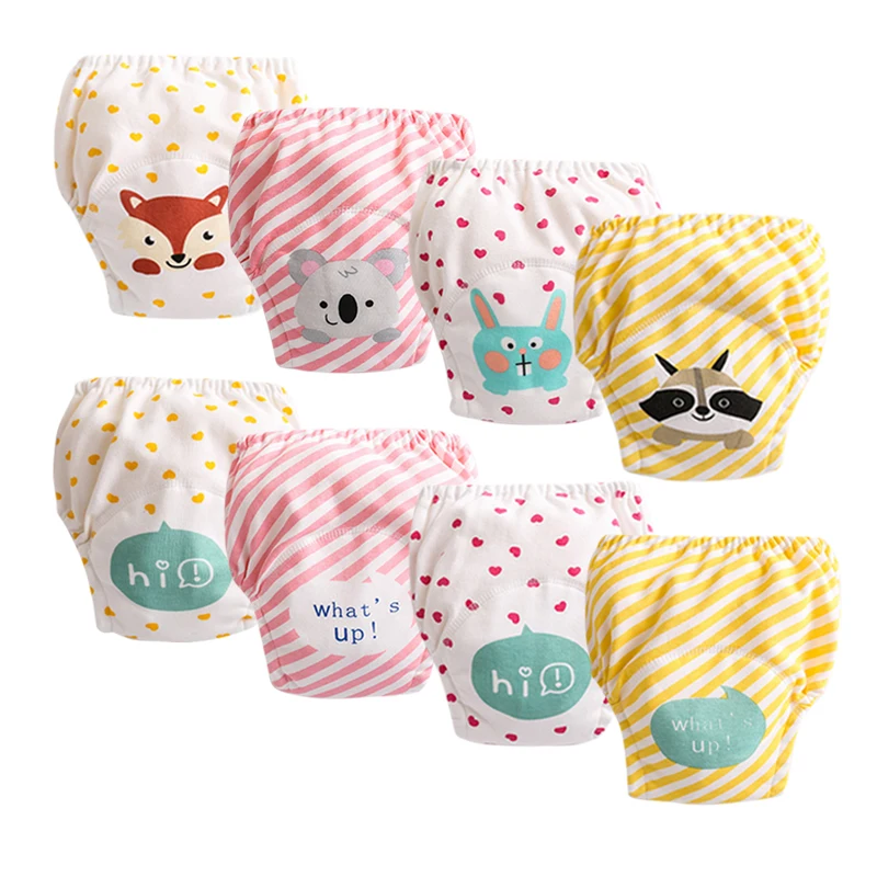 

Новый детский подгузник с мультяшными животными, бегемот, лев, динозавр, водонепроницаемый подгузник, карманный подгузник, тренировочные штаны, марлевые подгузники, обучающие штаны