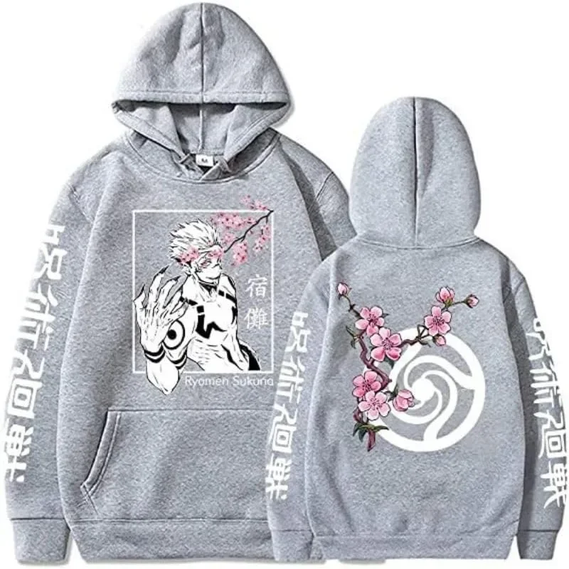 Anime jujutsu Kaisen Yuta okkotsu hoodies men Harajuku manga casual long sleeve women sweatshirts