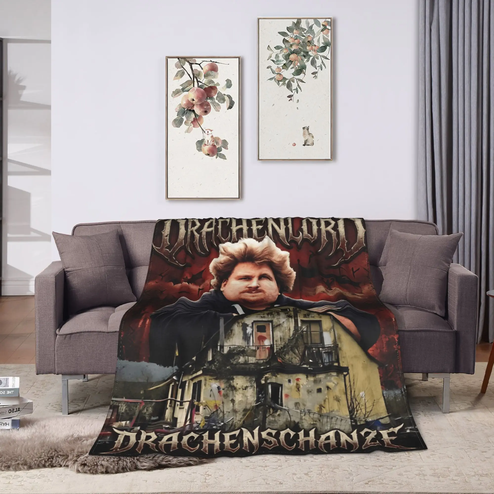 Drachenlord Dragon Lord Poster Rainer Winkler Super Soft Blanket  Kids Plush Bedding Throws Aesthetic Bedspread Sofa Bed Cover