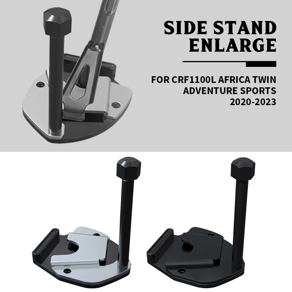 

Kickstand Enlarger Support Foot Pedal FOR Honda CRF1100L Africa Twin DCT ES Adventure Sports DCT 2020-2023 Side Stand Pad Plate