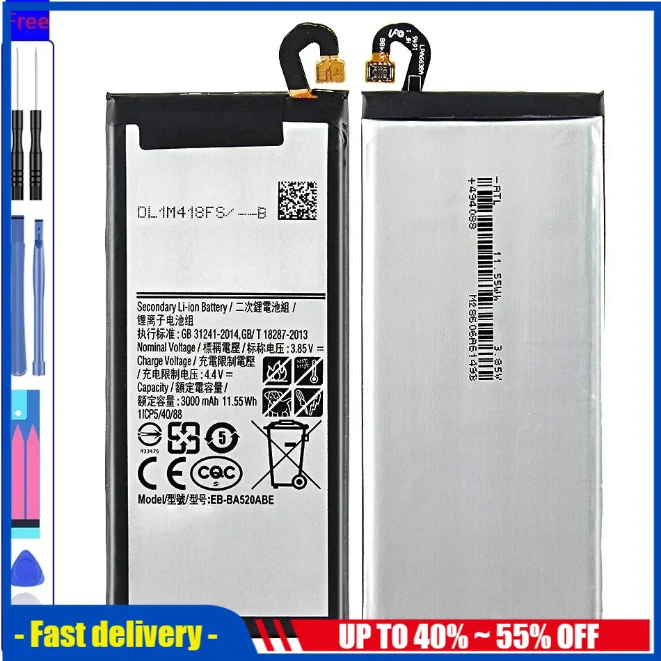 Battery For Samsung A3 A5 A7 2015 2016 2017 Edition A300 A310 A320 A500 A510 A520 A700 A710 A720 EB-BA310ABE For Galaxy A8 A9