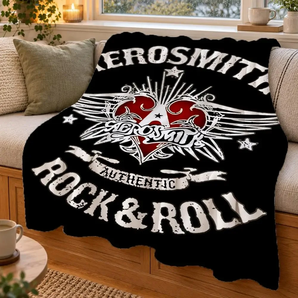 Aerosmith Throw Double Sided Flannel Throw Blanket Soft Warm Washable Home Decor