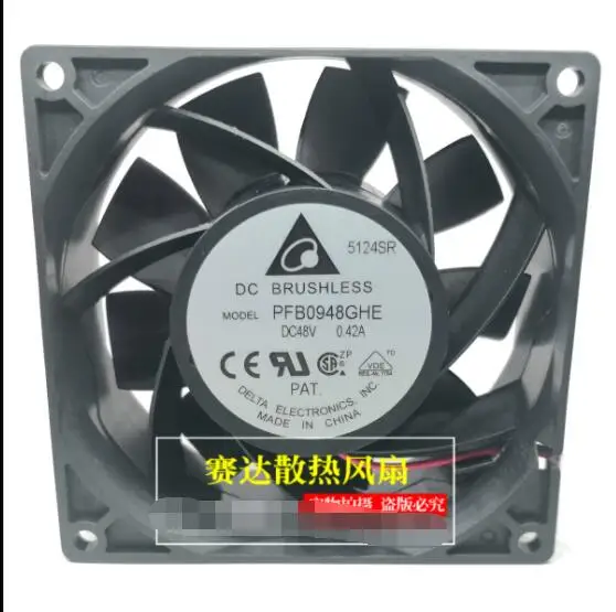 

Delta Electronics PFB0948GHE DC 48V 0.42A 92x92x38mm 2-Wire Server Cooling Fan