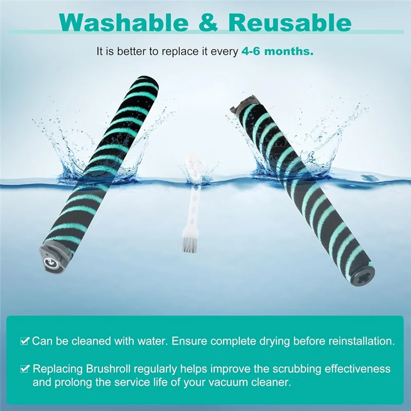 

B84B-Мягкие щетки-ролики, запасные части для Shark AZ4000 AZ4002 AZ3901, поролоновые и фетровые фильтры