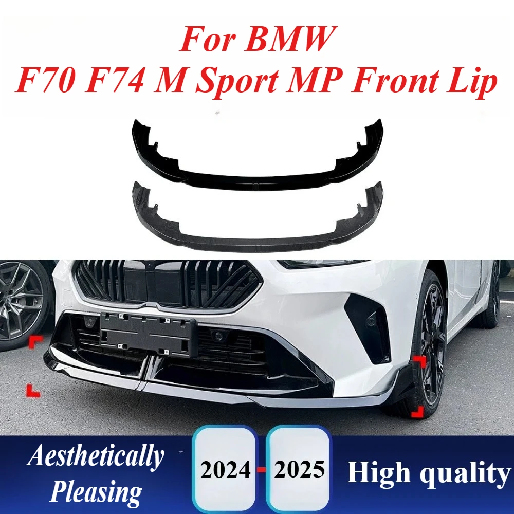 

For BMW 1 Series F70 2 Series F74 M Sport 2024+ MP Front Lip Splitter Bumper Corner Body Kit Spoiler Exterior Modification Trim