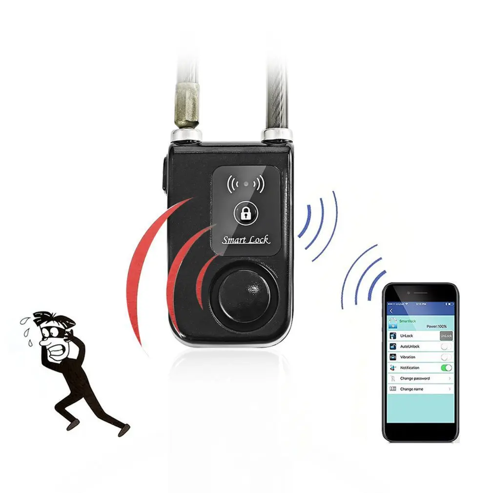 Bike Alarm Code Lock Wireless Remote Control Anti-Theft Cycling Alarm 110dB Burglar Vibration Bicycle Alarm Password Lock