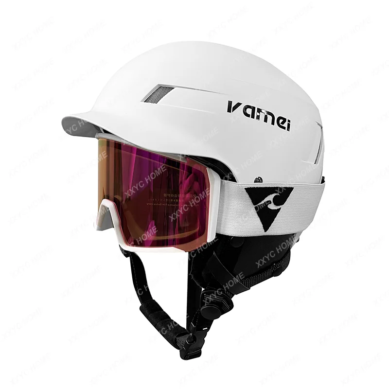 Ski Single and Double Board Glasses Double-Layer Anti-Fog Goggles Helmet