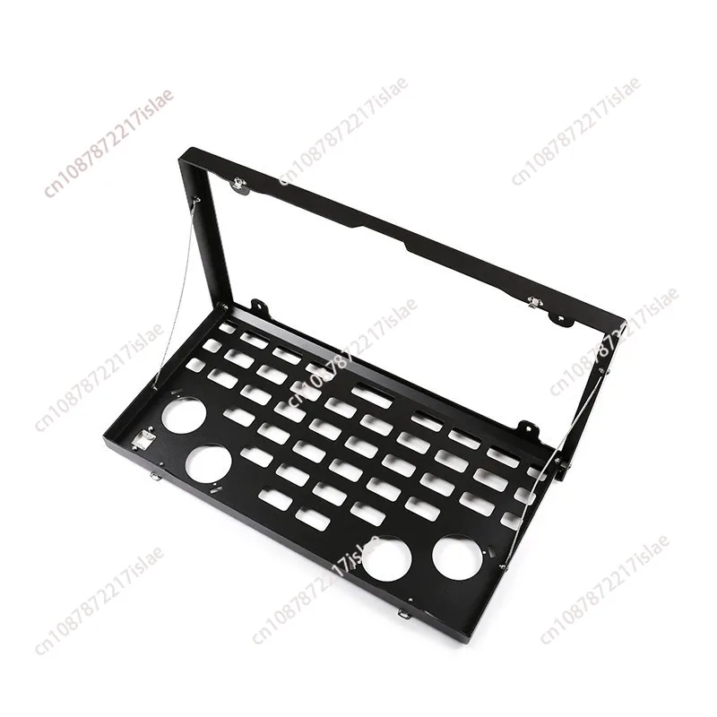 For  Defender 2020-23 Car Accessories Aluminum Alloy Black Off-Road Travel Car Tailgate Table Back Door Foldable Shelf