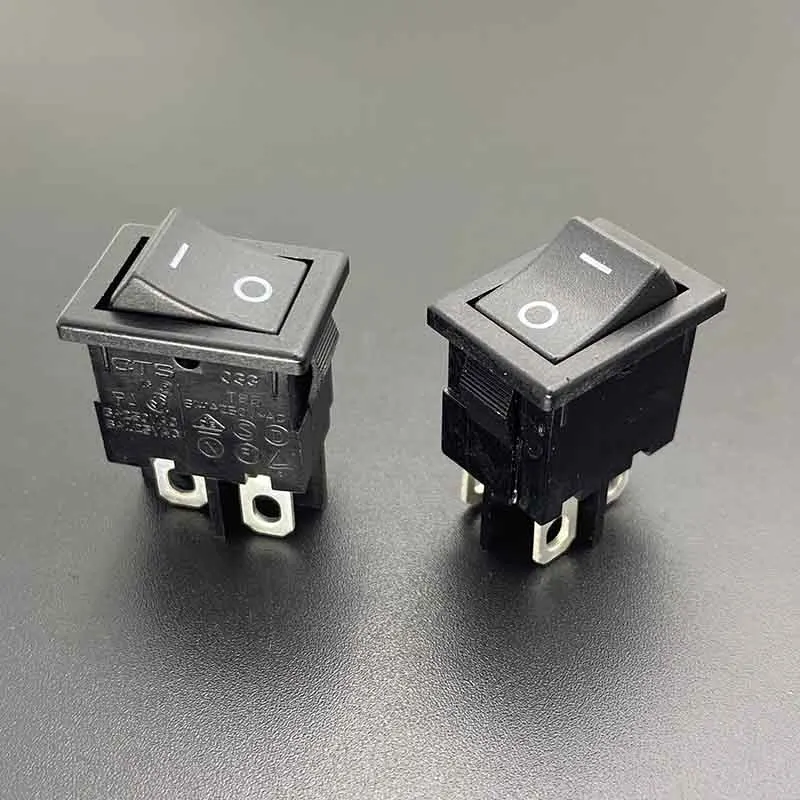 1~5pcs/lot 033 Boat-shaped switch 4-pin 2-position key power lift plate boat-shaped button 6A 250V