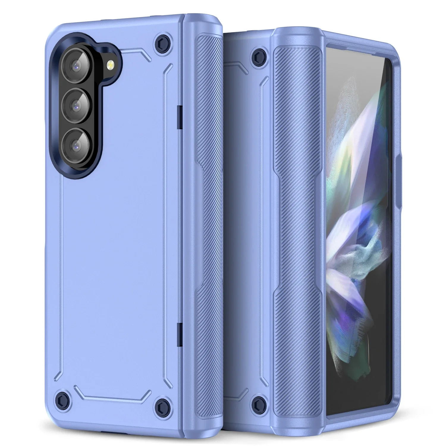 Fold 6 5 Shockproof Hinge Protective Case for Samsung Galaxy Z Fold 5 6 fold6 Fold5 5G Anti-Knock Armor Coque Cases