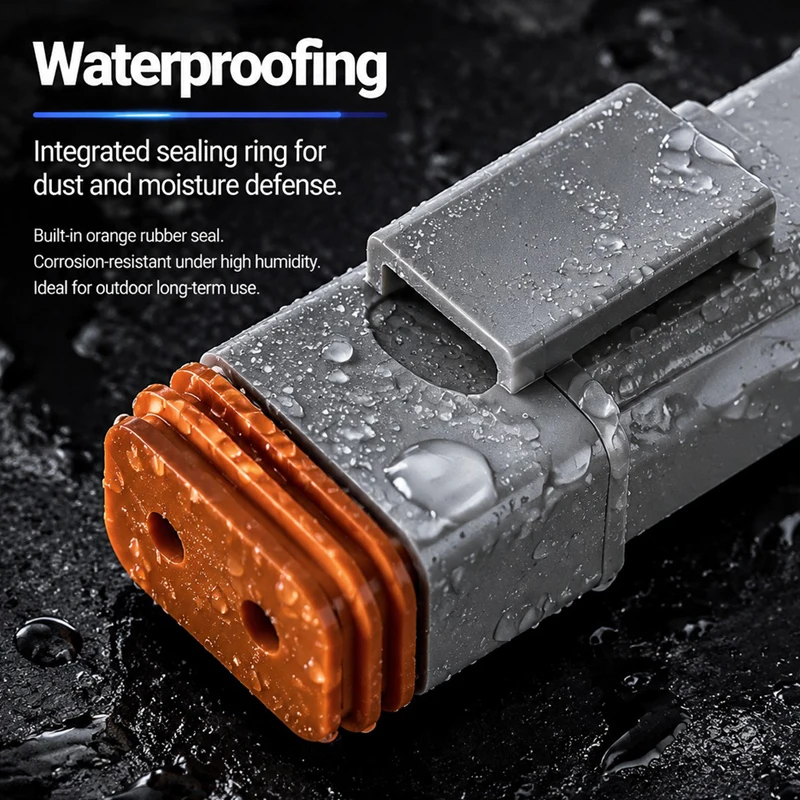 3 Pin DT04-3P DT06-3S Waterproof Connector with 15cm Cable - Heavy Duty Electrical Plug Socket for Car, Truck, Motorcycle & Boat