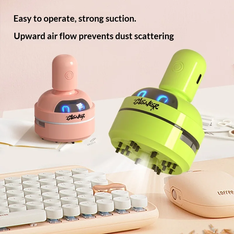 

Портативный настольный пылесос USB, очиститель от стружки, для клавиатуры, для стружки от карандашей, в виде мультяшного персонажа