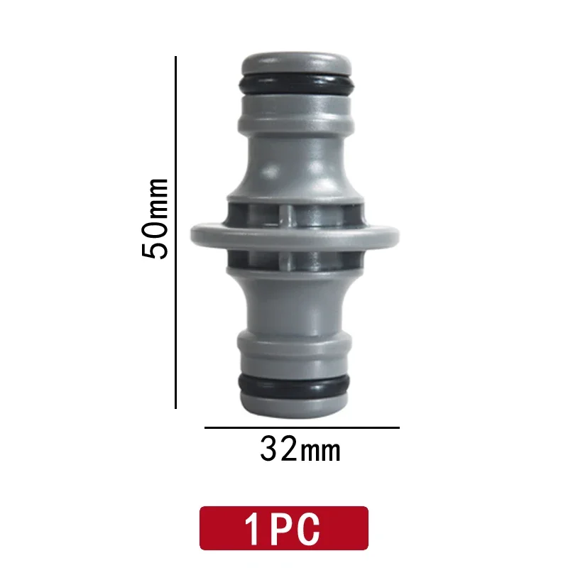 2-Way Garden Hose Connector Joiner Coupler Male Direct Nipple Quick Connect Extend Water Pipe Tap for Watering