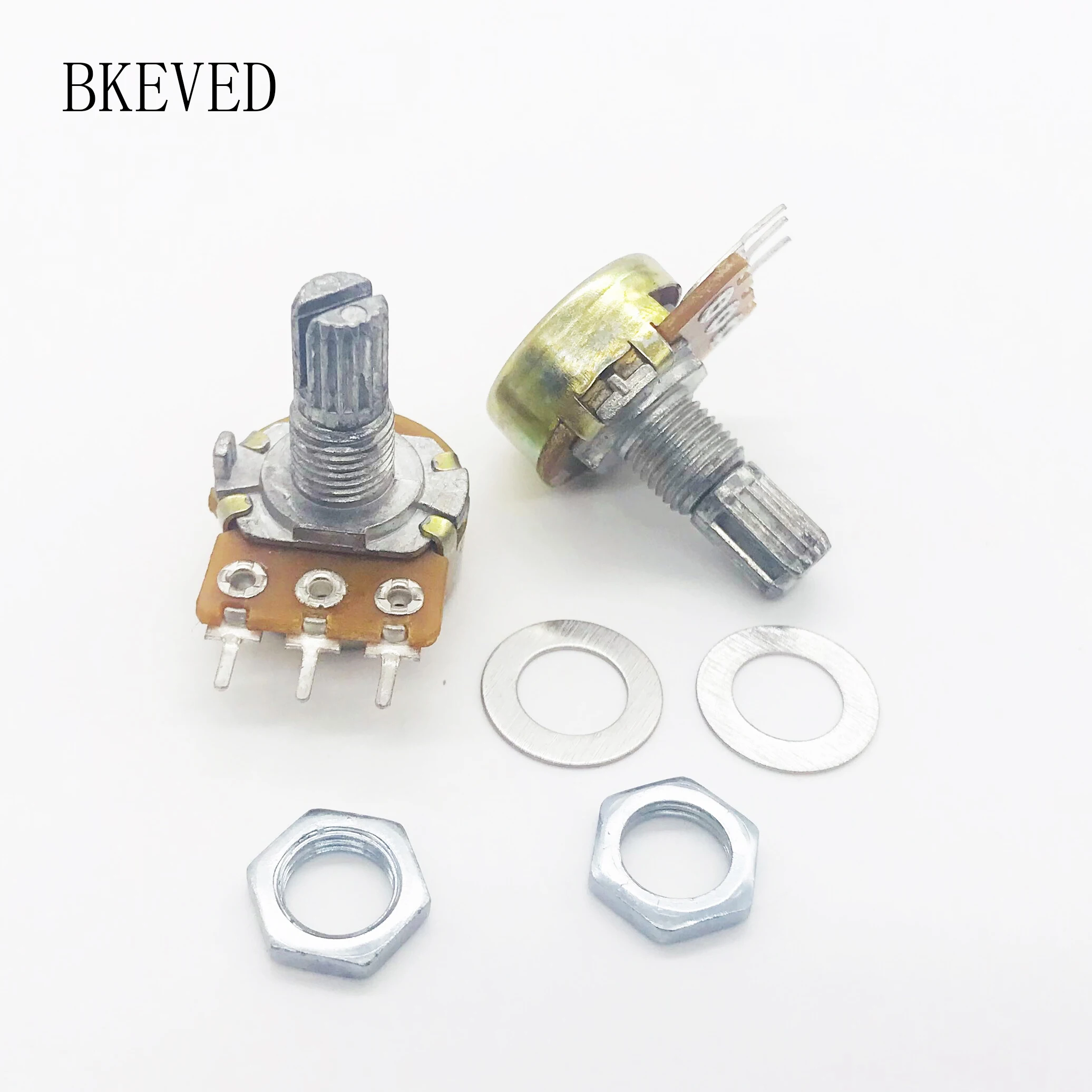 선형 전위차계 포트 단일 조인트, WH148, 15mm, 3PINKIT, 1K, 2K, 5K, 10K, 20K, 50K, 100K, 250K, 500K, 1M, 10 개