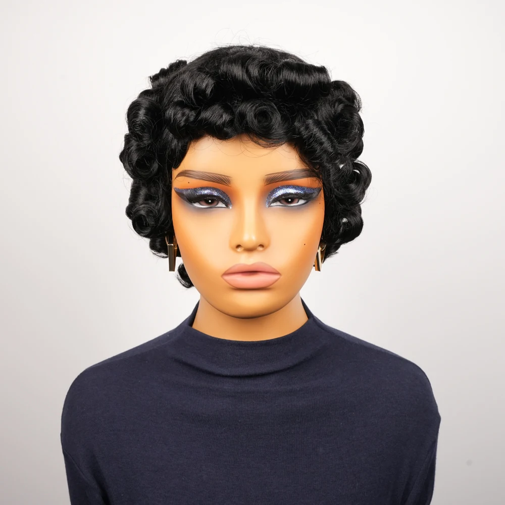 Short Curly Pixie C… - image