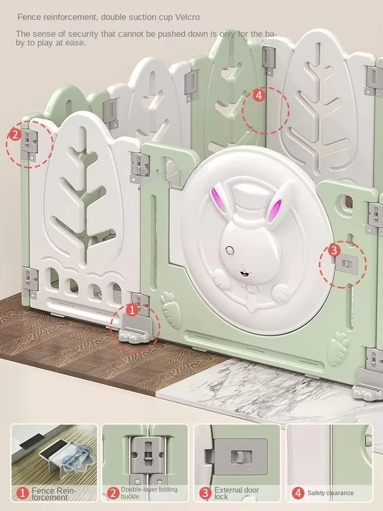 Baby Foldable Installation-Free Game Park Fence Baby Protection Children's Room