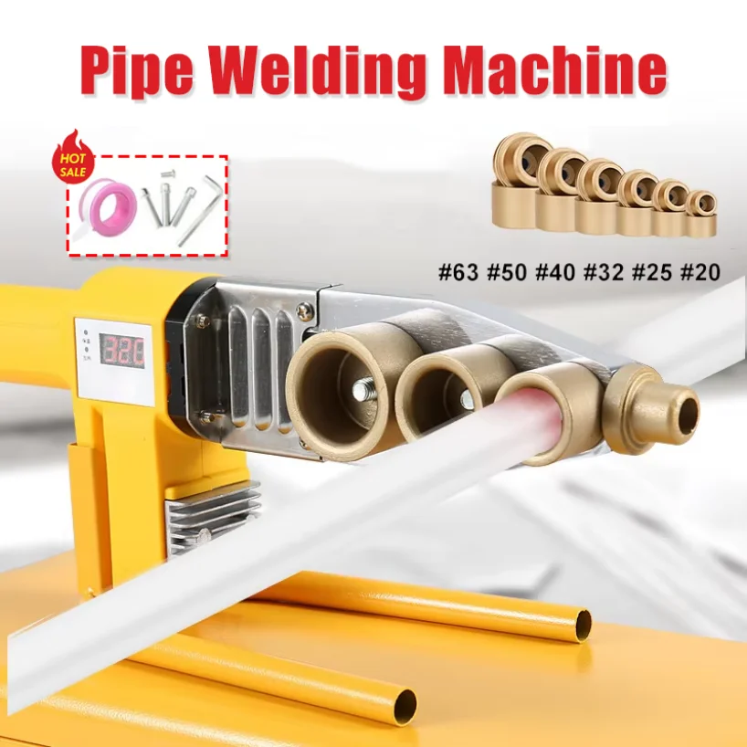 800/1000W Pipe Welding Machine 220V Pipe Welding Iron PB/PP/PE/PPR Pipe Welding Tools, Home Water Pipe Plastic Welding Tools