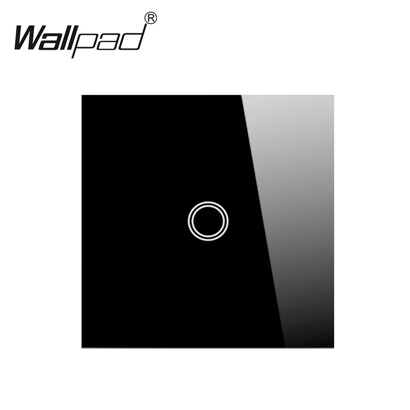 Touch-Lichtschalter mit EU-Stromsteckdosen, Weiß/Schwarz 5
