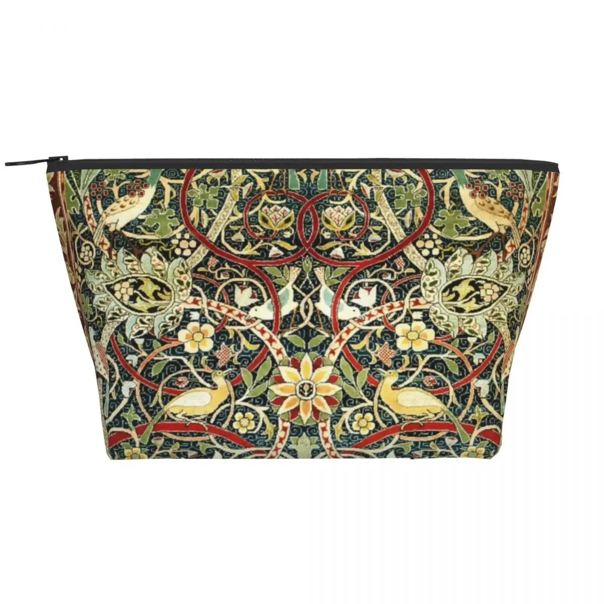 Fashion William Morris Bullerswood Antique Rug Print Travel Toiletry Bag Women Makeup Cosmetic Organizer Beauty Storage Dopp Kit