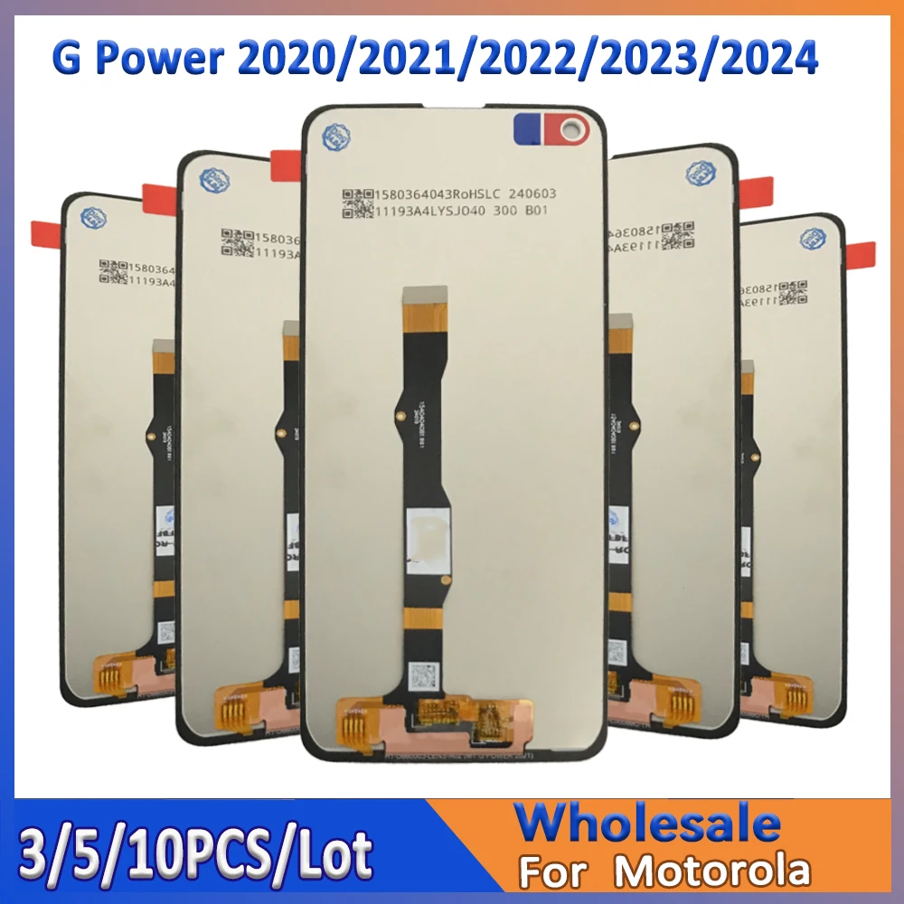 

3/5/10 Pieces/Lot For Motorola G Power 2020 2021 2022 LCD For Moto G Power 5G 2023 2024 Screen Display Digitizer Assembly