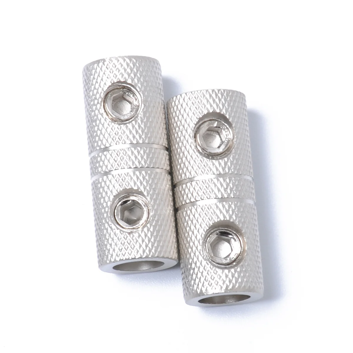 

2 PCS Brass Audio Terminals Butt Connector Crimp Wire Electrical Connectors Cylinder