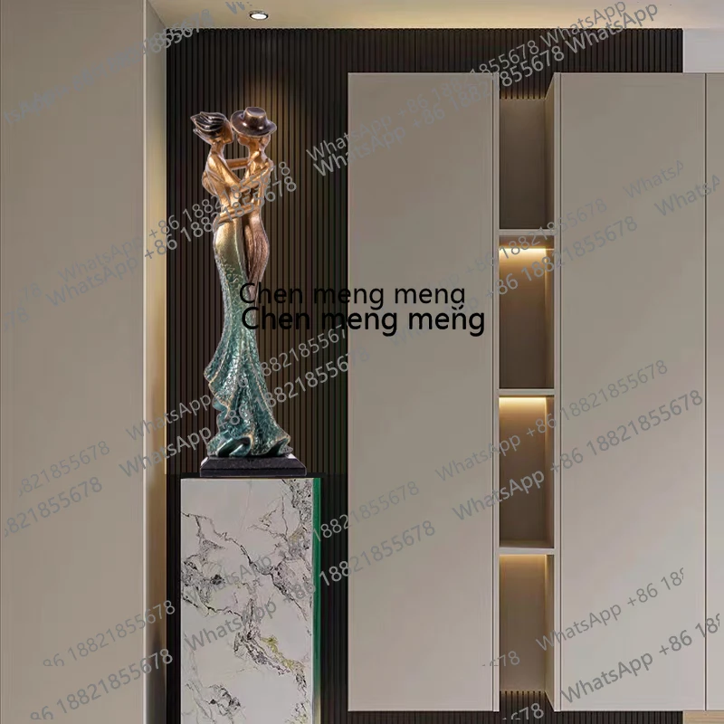 

X Abstract humanoid art ornament, figure sculpture, entrance, living room Italian minimalist floor soft decoration