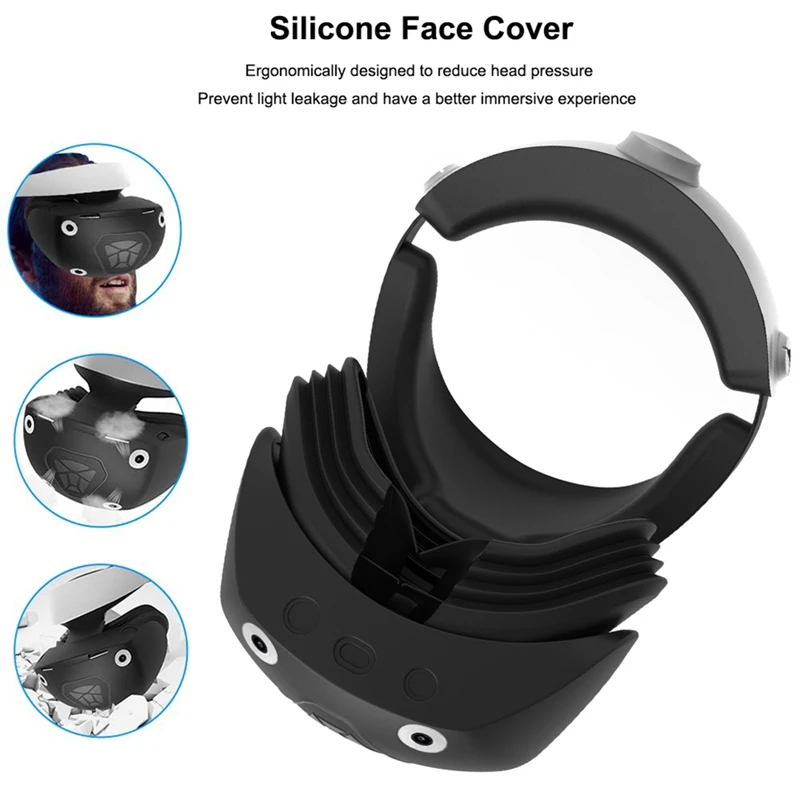 PS VR2 Silicone Protector Cover Anti-Scratch Replacement Face Interface Grips Case for VR Headset