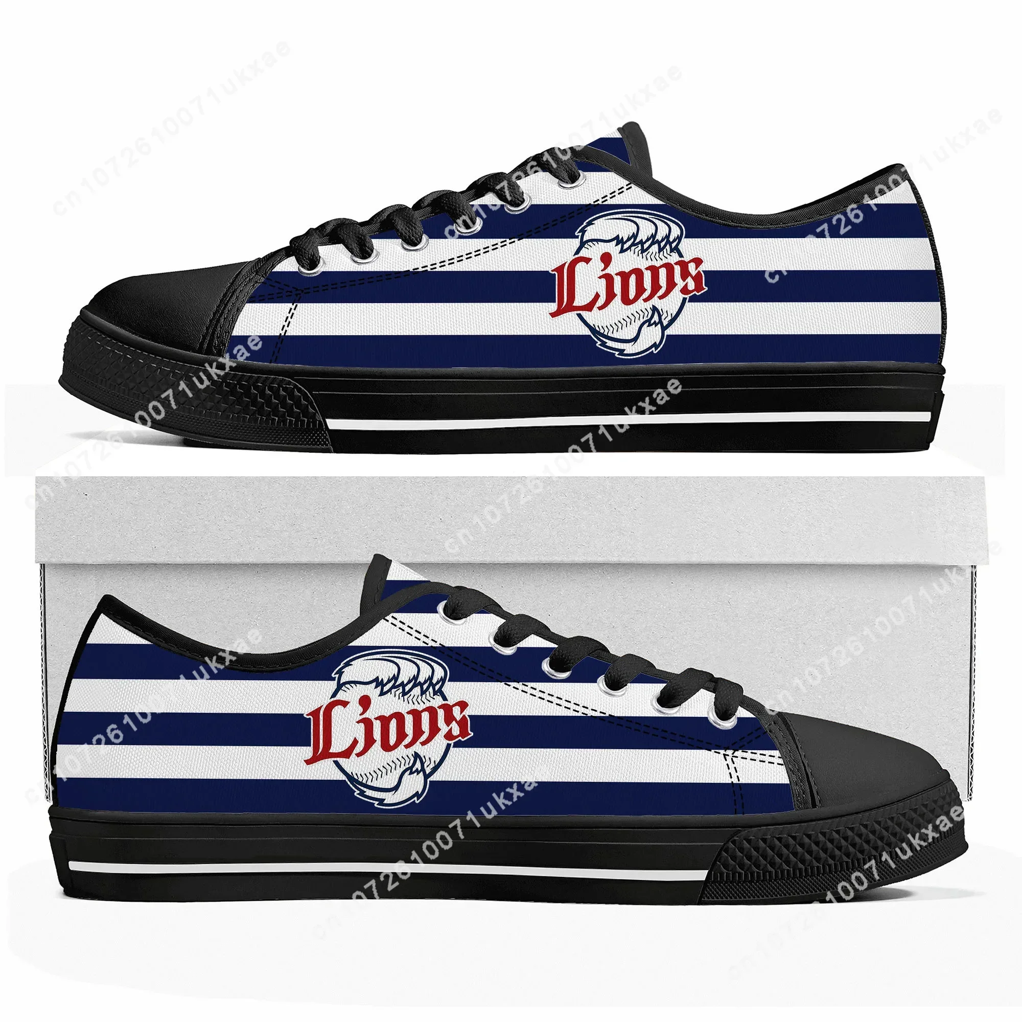 ライオンズ Saitama Lions baseball Low Top Sneakers Mens Womens Teenager Canvas High Quality Sneaker Casual Custom Made Shoes DIY Shoe