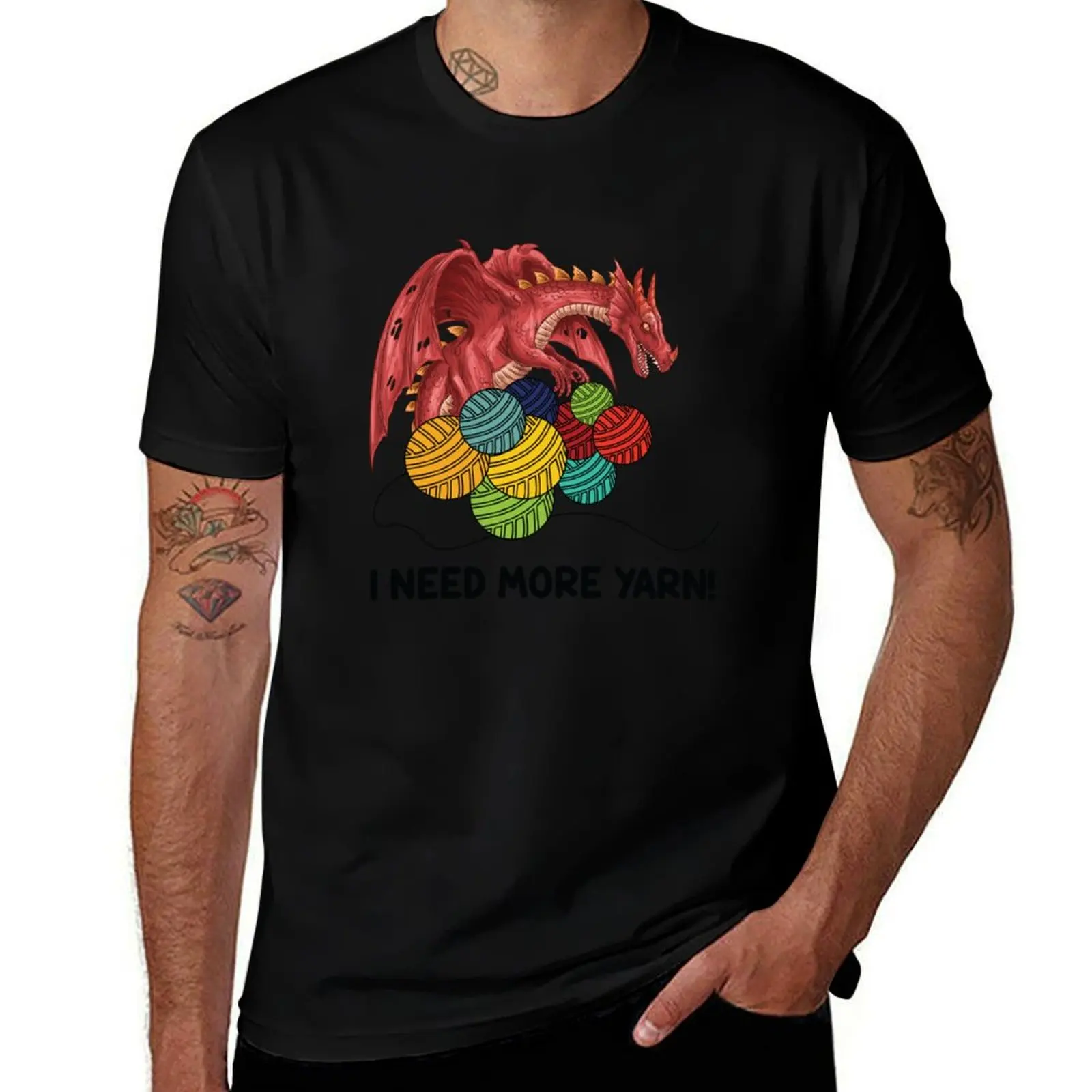 

for t Need cotton T-Shirt Dragon T-Shirt Funny shirts men 100% shirts Yarn More I t man