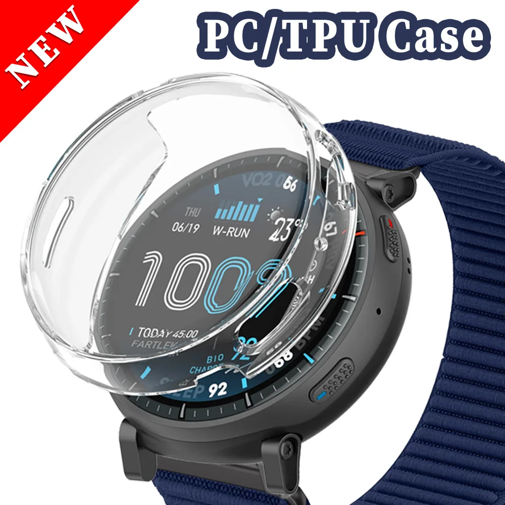 New PC/TPU Protective Case For Amazfit Active Max High Definition Tempered Glass Bumper Full Coverage Shell Membrane Integration