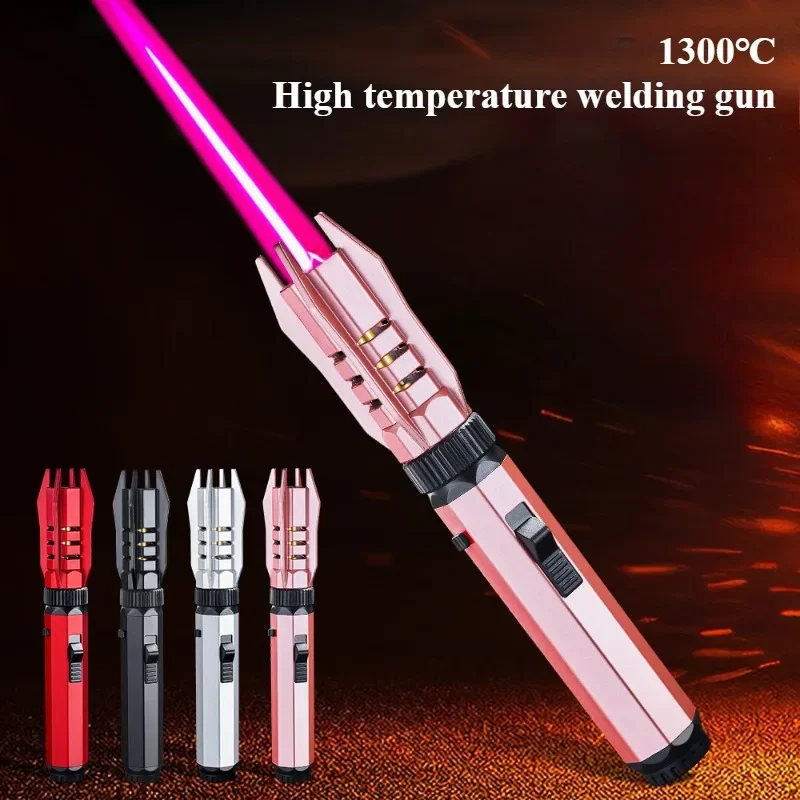 Torch Gas Lighter High Flame Barbecue Butane Welding Torch Kitchen Tool Firework Ignition Gun Smoking Accessories Cigar Lighters