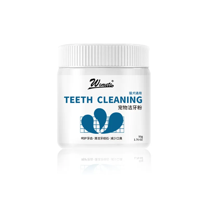 Pet Tooth Cleansing Powder Eliminates Dog's Breath and Cat's Dental Scale Removing Oral Cleaning Dissolving Powder
