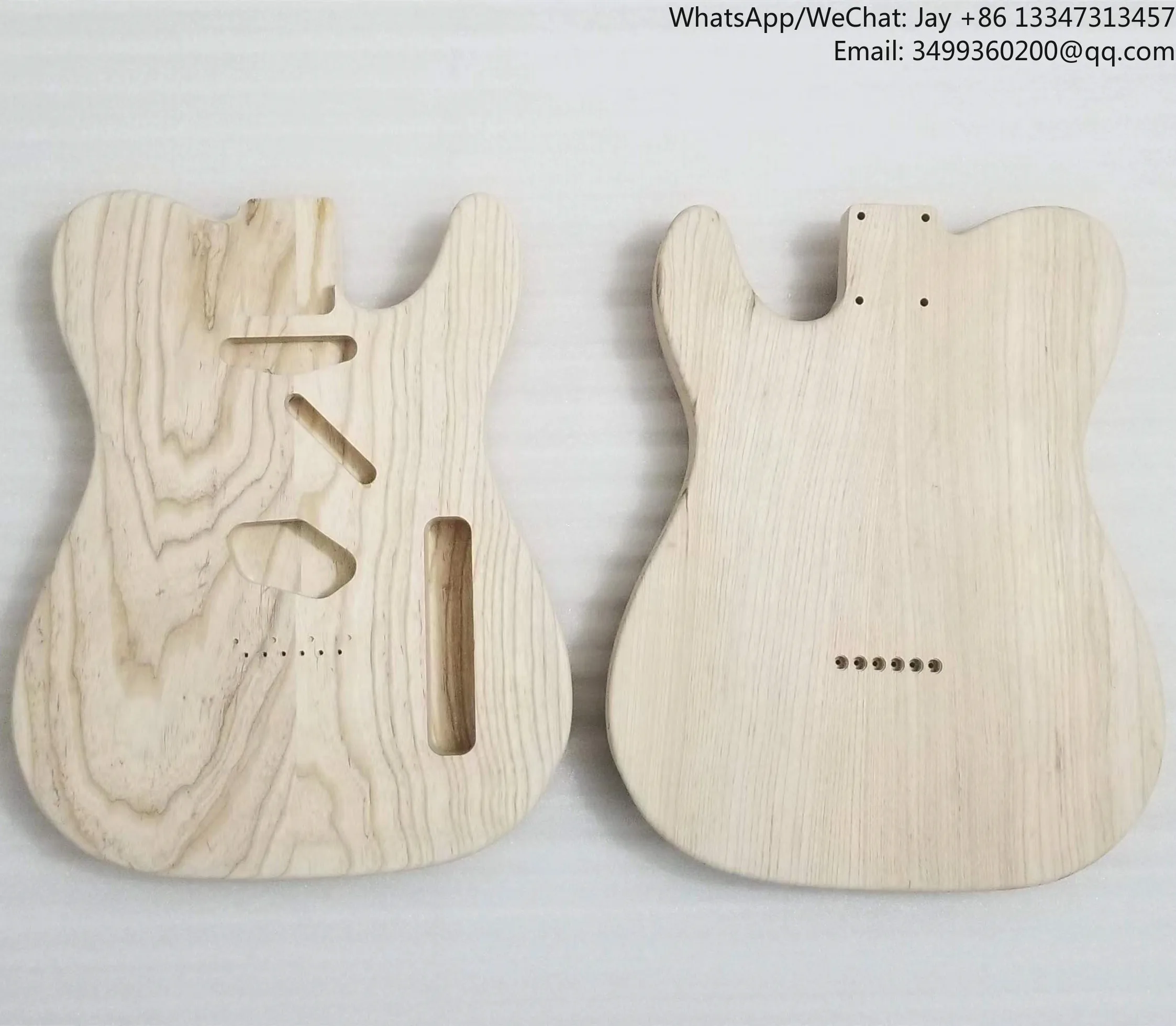 

Unfinished TL Bodies 2PC Swamp Ash Wood Replacement Body Un-painting Guitar Bodies
