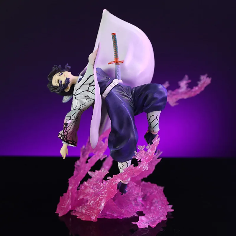 Figurka Demon Slayer Kochou Shinobu 20cm - Model Anime, Statuetka - Taniec Motyla, Dekoracja na Biurko, Kolekcjonerski Ornament dla Chłopców