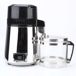 Distiller Home Laboratory Dental Automatic 304 Stainless Steel 4L Water Clarifier Black Household Distilled Water Machine