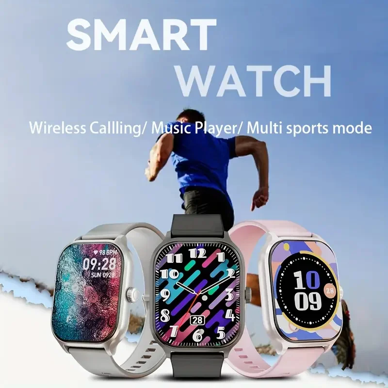 Smartwatch, Wireless Calling/Dialling, Call Alert & Rejection, Short Message Alert, Sports Watch, Custom Wallpaper, iPhone/Andri