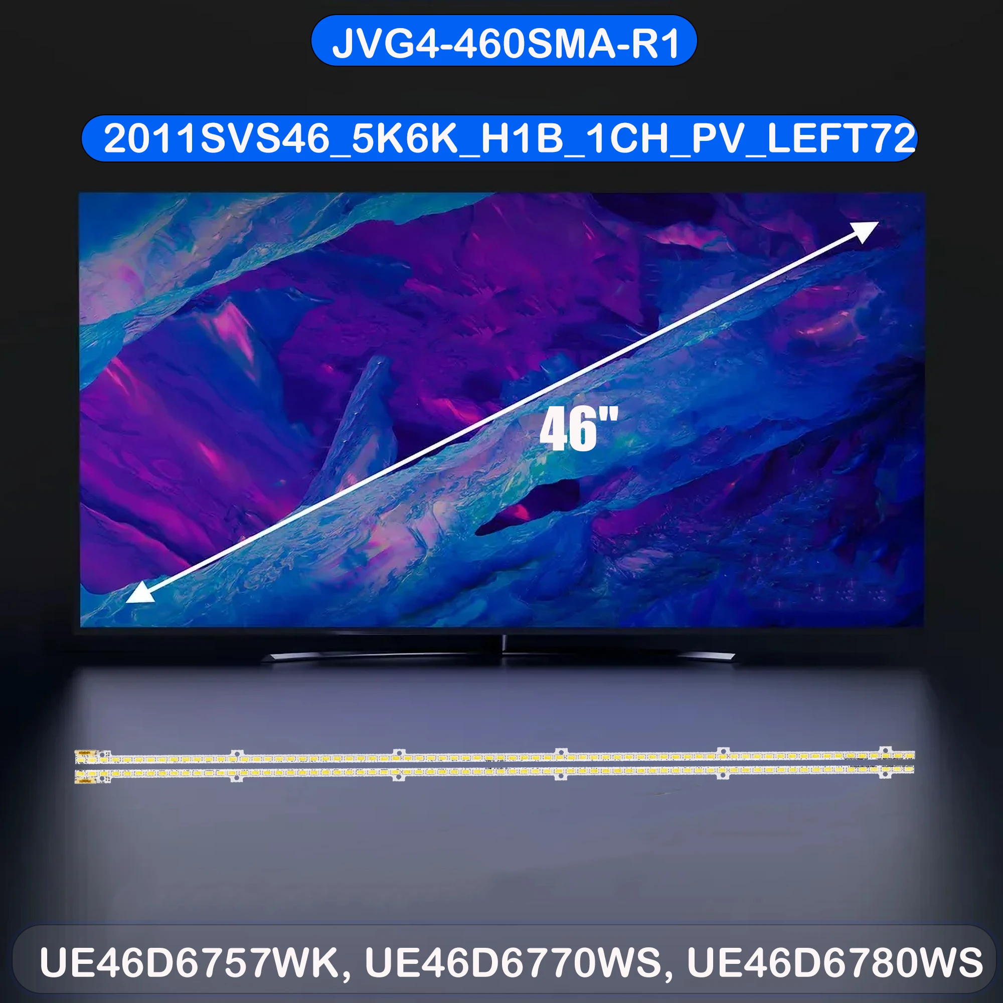 

Светодиодная лента подсветки для UE46D6547UK UE46D6570WS UE46D6575WS UE46D6577WK UE46D6750WK UE46D6750WQ UE46D6750WS UE46D6755WS