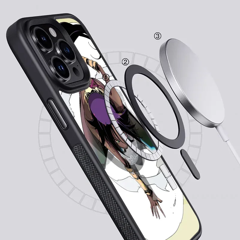 Yoruichi Shihoin Bleach Anime Case Strong Magnetic IPhone 15 14 13 Pro Max 11 12 Mini Alex Mirror Magsafe Wireless