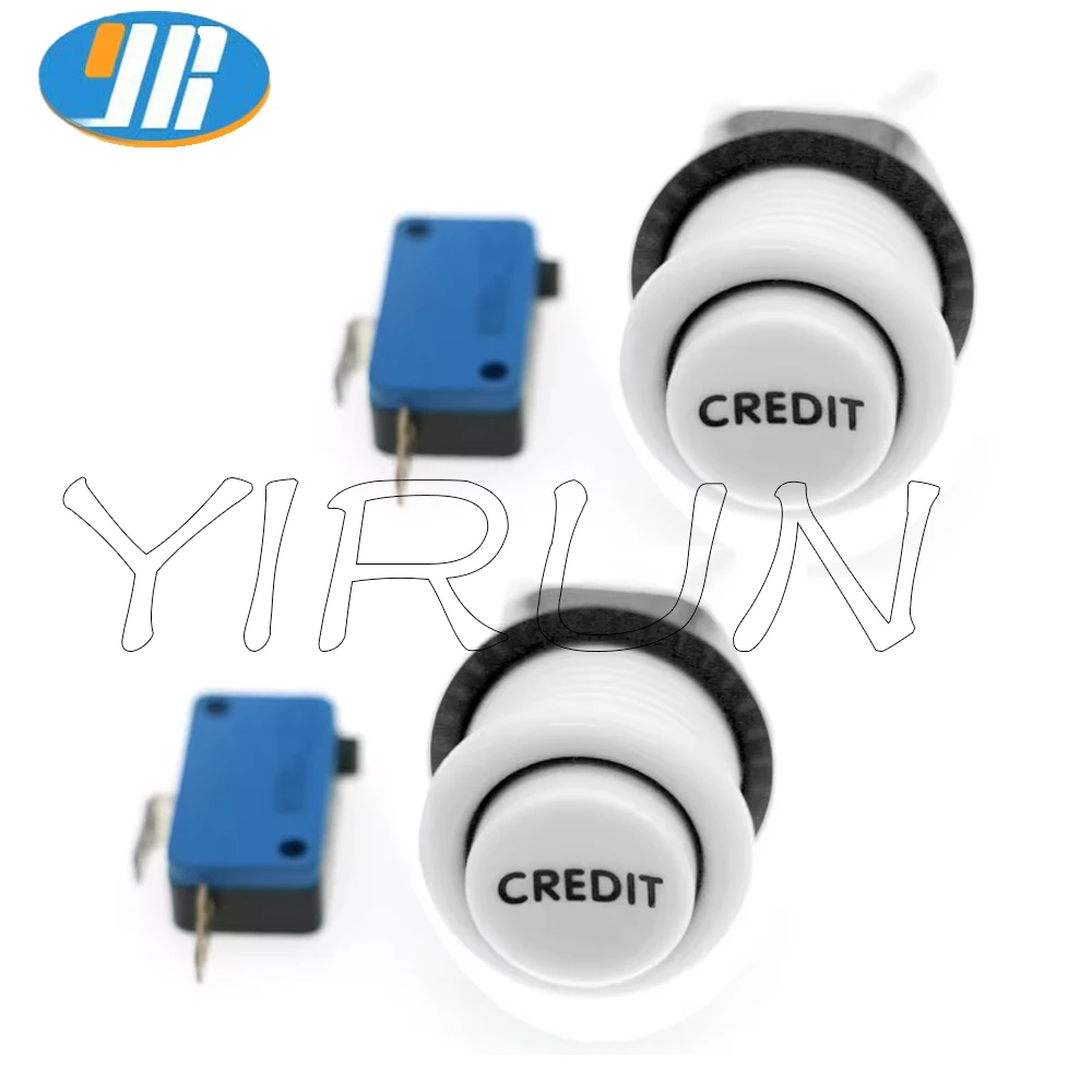Colorful Glowing Light 12V Illuminated Push Button Edgestart Switch for Mini Crane Game Claw Vending Machine Pinball Arcade Part