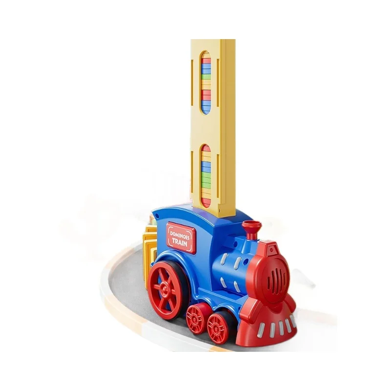 Voiture électrique, blocs de construction, petit train à émission automatique de cartes, jouets de puzzle pour enfants, cadeaux pour garçons et filles