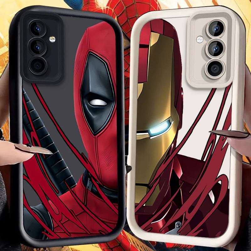 

Marvel Iron Man Case for Samsung Galaxy S25 Ultra Plus S24 S23 S22 S21 S20 FE A73 A72 A71 A56 A55 A54 5G A52 A52S A51 4G Cover