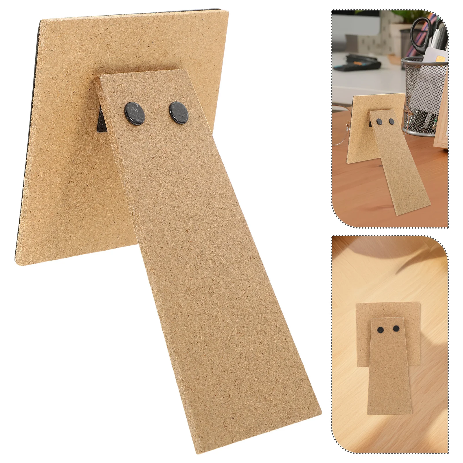 

Foldable DIY Easel Stand 2pcs Adhesive Backing Board for Photo Frame Canvas Art Home Decoration