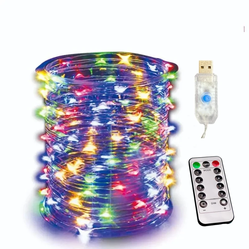 USB Led String Licht 5M/10M/20M/30M 8 Modus Fernbedienung lichter Fee girlanden Hochzeit Weihnachten Urlaub Dekor lampen Neue Jahr