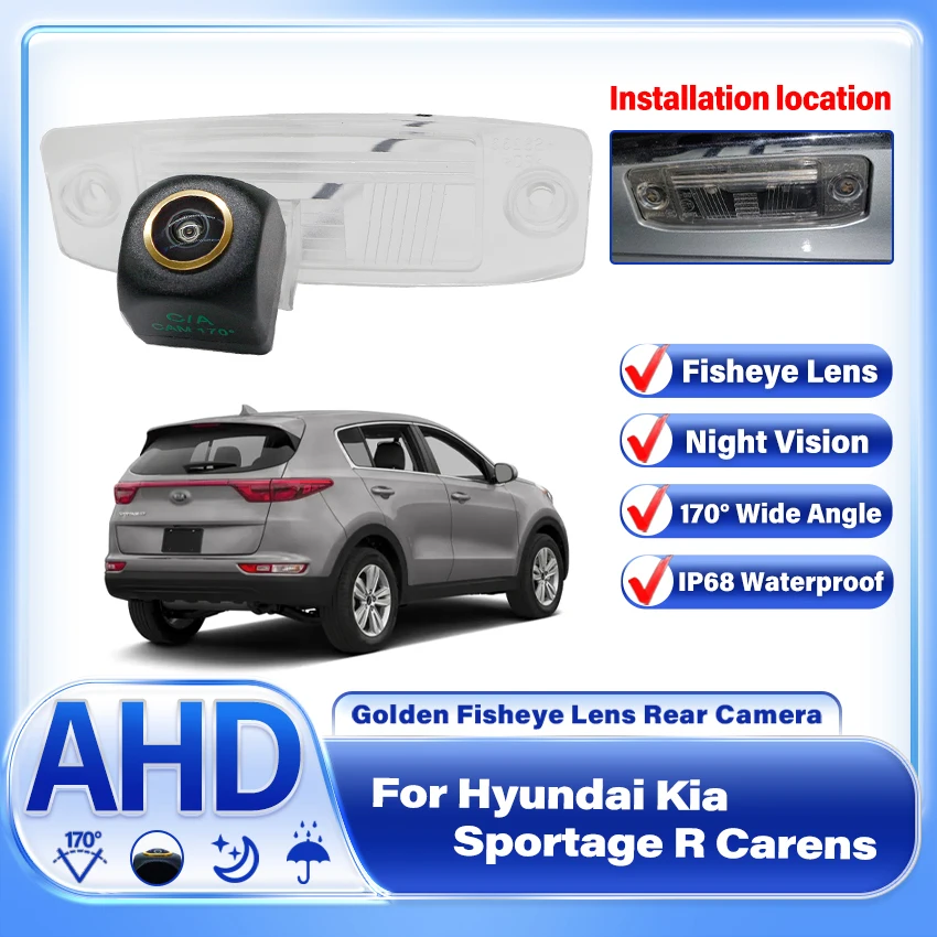 

1080P HD 170 ° Автомобильная камера заднего вида для Hyundai Kia Sportage R Carens Borrego Sorento Opirus mohas K3 Ceed Reverse AHD CCD