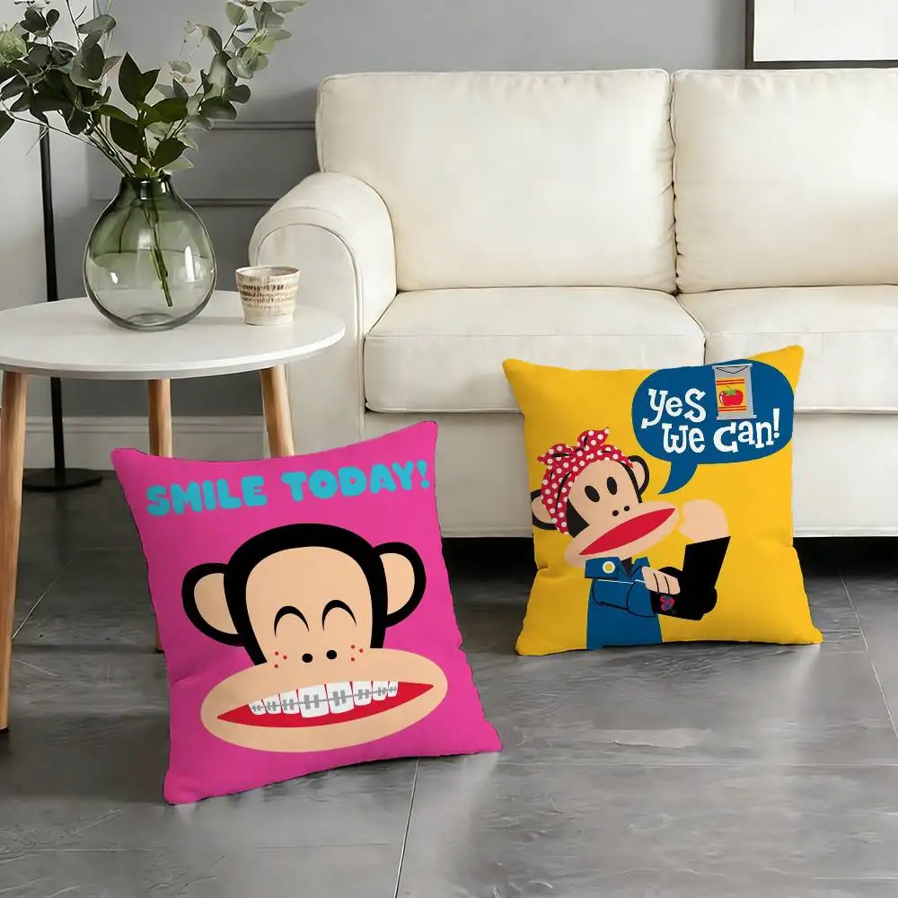 P-paul frank Monkey Pillow Case for Sofa Living Room Home office Decor Protective Cover