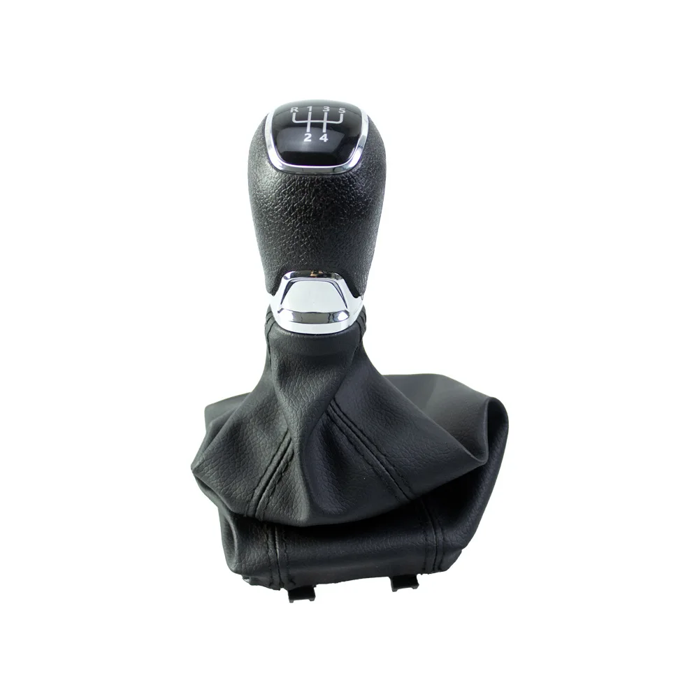 gear shift lever for SKODA For OCTAVIA for a7 for mk3 2014 2019 automatic 5 6 speed black plastic PU leather build
