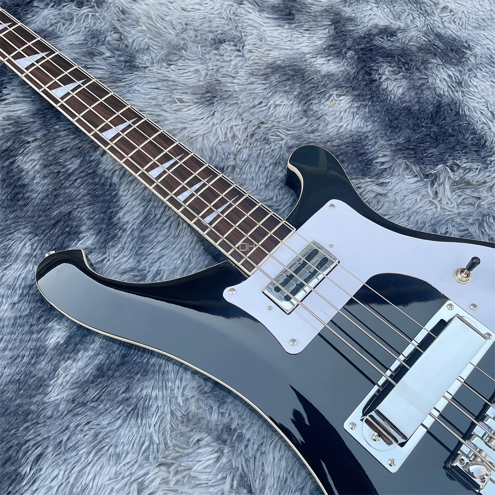 Ricken 4003 Backer Bass Electric Guitar Black Color Chrome Hardware High Quality Guitarra Free Shipping