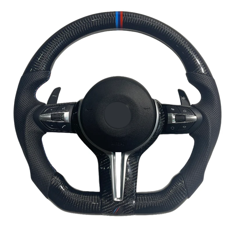 Custom made high quality carbon fibre steering wheel for  F01 F02 F06 F07 F10 F11 F12 F13 F22 F30 F31 F32 F33 F34